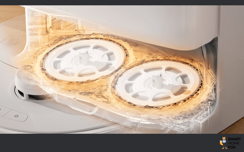 Салфетки Roborock Q Revo MaxV моются теплой водой.